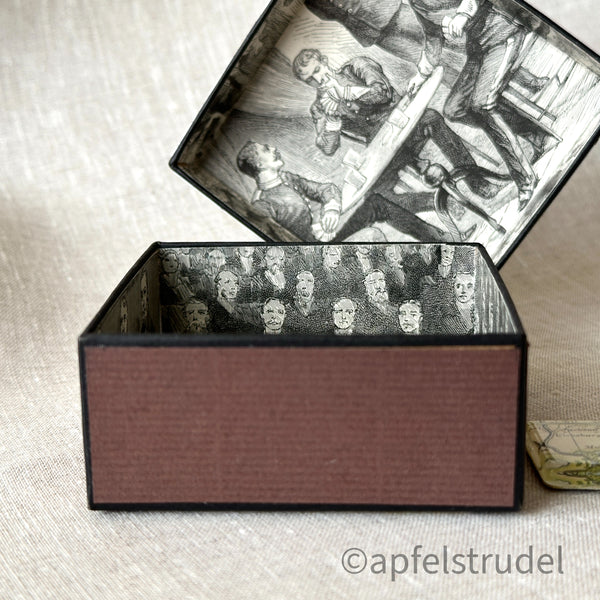 New Orleans, Louisiana Glass Pendant - Square 1897 Map Pendant