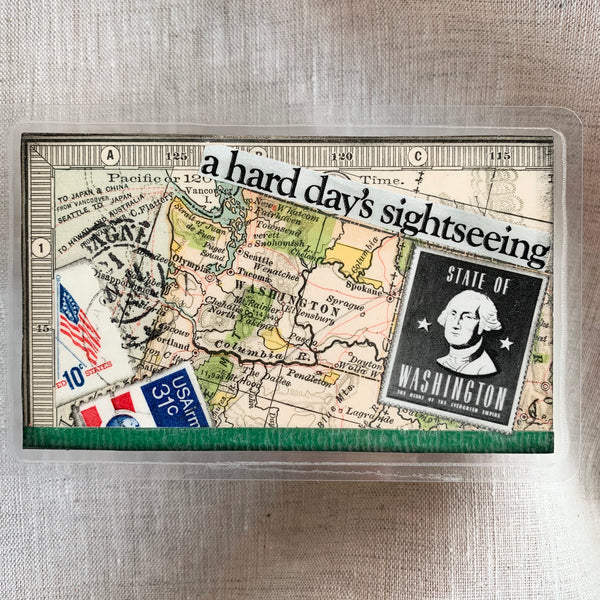 Handcrafted Luggage Tag: Sightseeing / Vacation / Montana