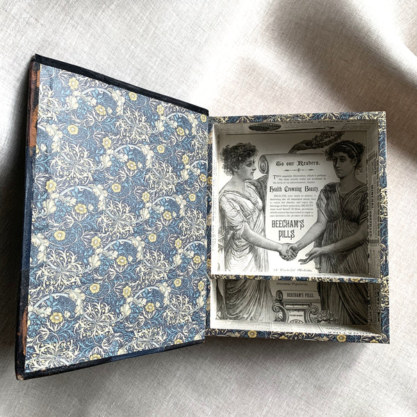 ORN-PHT. Handcrafted Recycled 1874 Encyclopaedia Britannica Keepsake Box