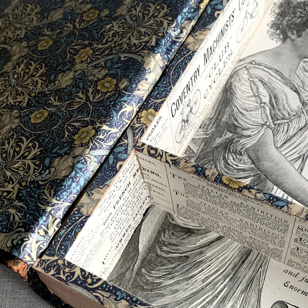 ORN-PHT. Handcrafted Recycled 1874 Encyclopaedia Britannica Keepsake Box