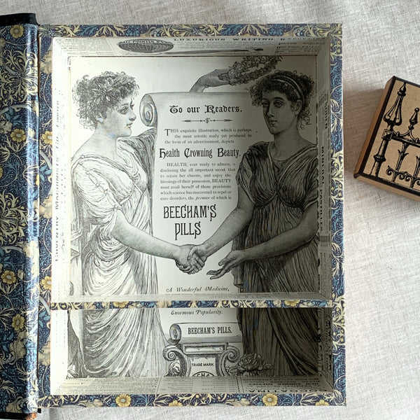 ORN-PHT. Handcrafted Recycled 1874 Encyclopaedia Britannica Keepsake Box