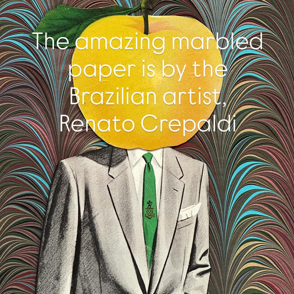 The Sartorial Apple - Handcrafted Original Paper Art Collage