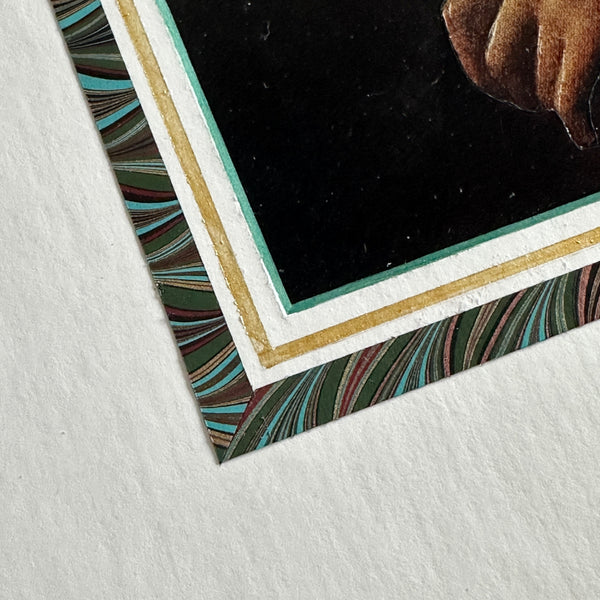 Moona Lisa - Handcrafted Original Paper Art Collage