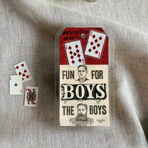 Handcrafted Luggage Tag: Fun for the Boys / Thrill of Las Vegas