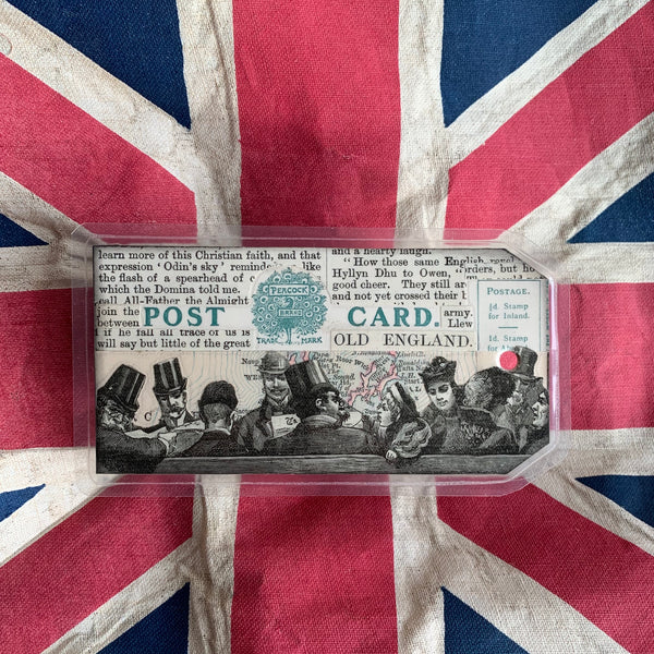 Handcrafted Luggage Tag: Very Brit / England