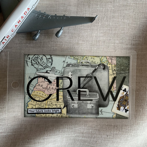 Handcrafted Luggage Tag: Cabin crew 2 / Flight Attendant