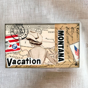 Handcrafted Luggage Tag: Sightseeing / Vacation / Montana