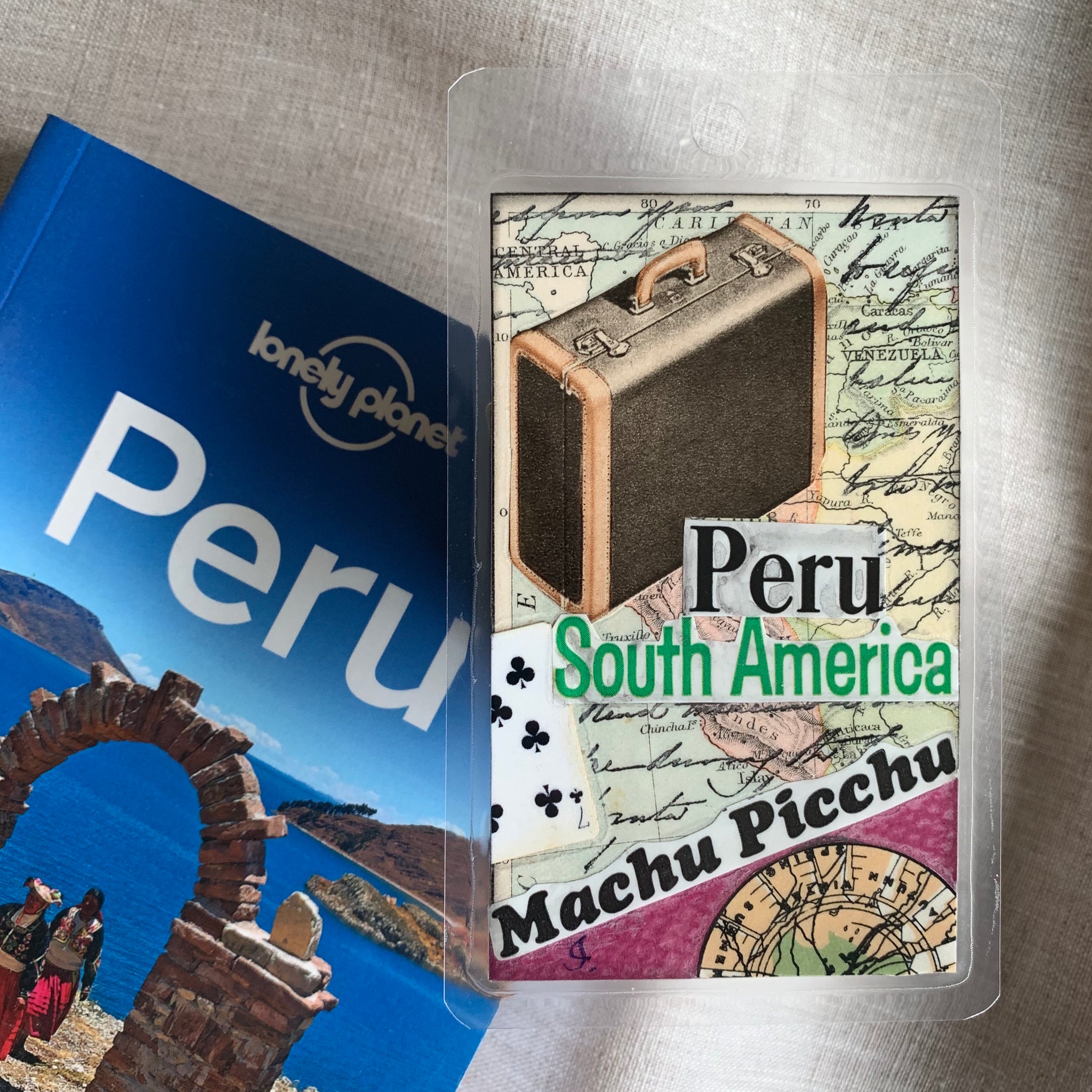 Handcrafted Luggage Tag: Peru / Travel