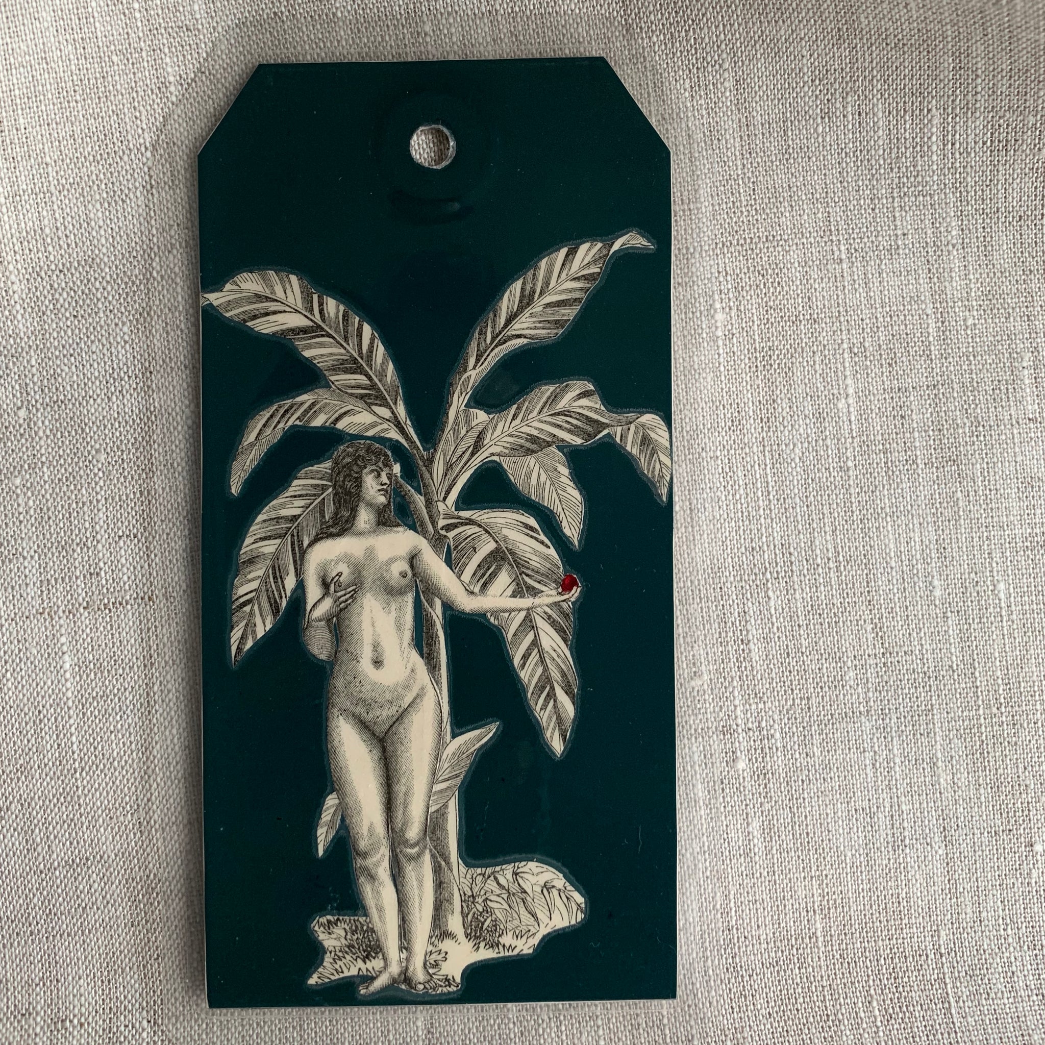 Handcrafted Luggage Tag: Female Nudes
