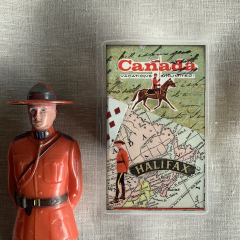 Handcrafted Luggage Tag: Canada vacations / Halifax / Toronto / Montreal