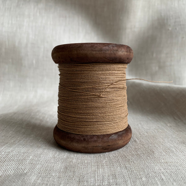 Finest Natural / Kraft Paper Yarn - Paper Phine on Wooden Bobbin