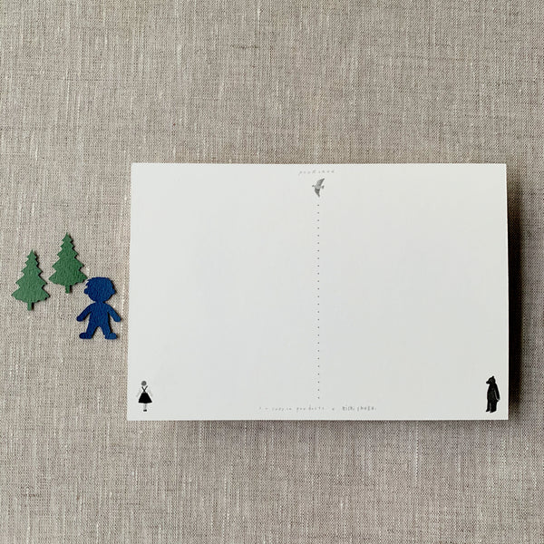 Nishi Shuku Postcard - Forest Bathing - Japanese Stationery