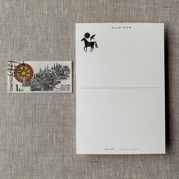 Nishi Shuku Postcard - Meet Me at the Barn under the Sun - Japanese Stationery