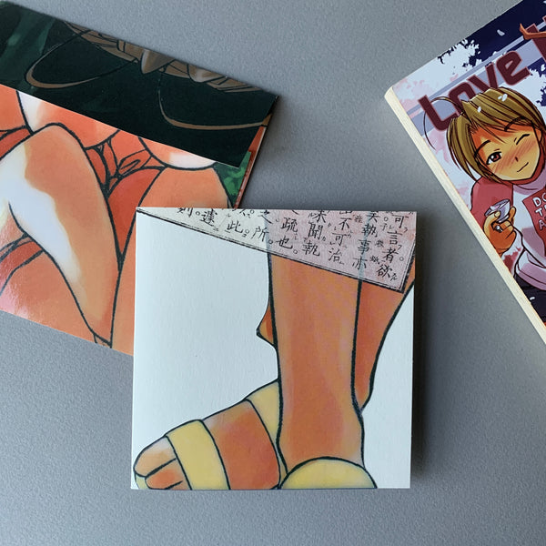 Handcrafted Manga Card and Envelope - 100% recycled
