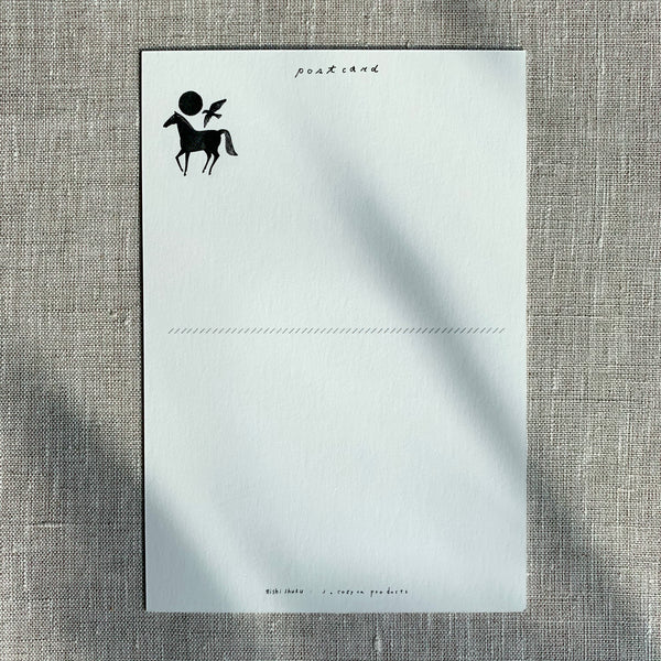 Nishi Shuku Postcard - Looking for Aliens - Japanese Stationery