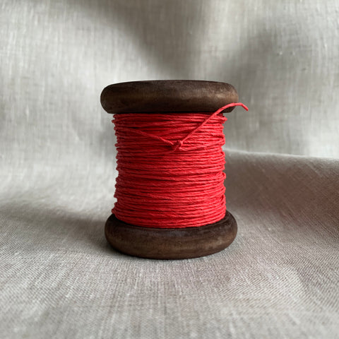 Light Red - PaperPhine Strong Paper Twine on Wooden Bobbin