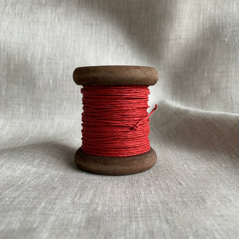 Dark Red (Red 190) - PaperPhine Strong Paper Twine on Wooden Bobbin