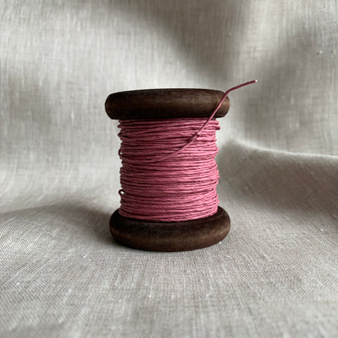 Dusty Pink / Old Rose - PaperPhine Strong Paper Twine on Wooden Bobbin
