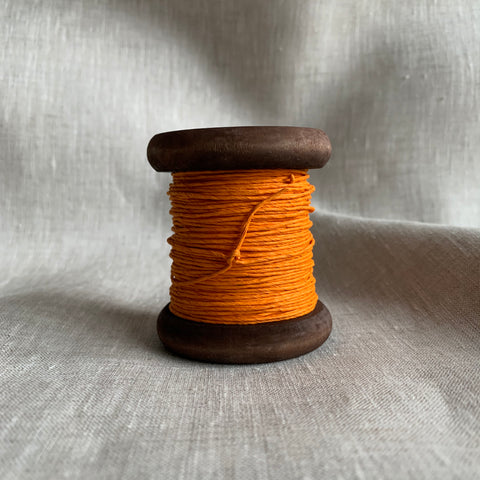 Orange 190 (lighter orange) - PaperPhine Strong Paper Twine on Wooden Bobbin