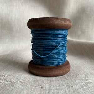 Jeans Blue/Indigo - PaperPhine Strong Paper Twine on Wooden Bobbin