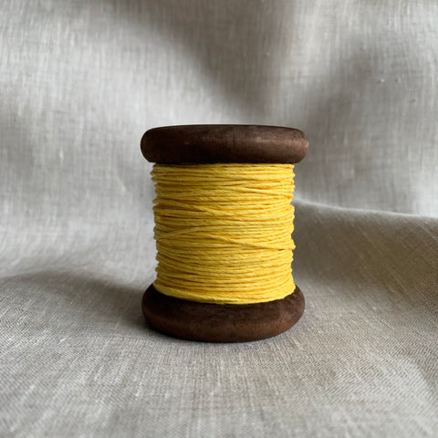Yellow - PaperPhine Strong Paper Twine on Wooden Bobbin
